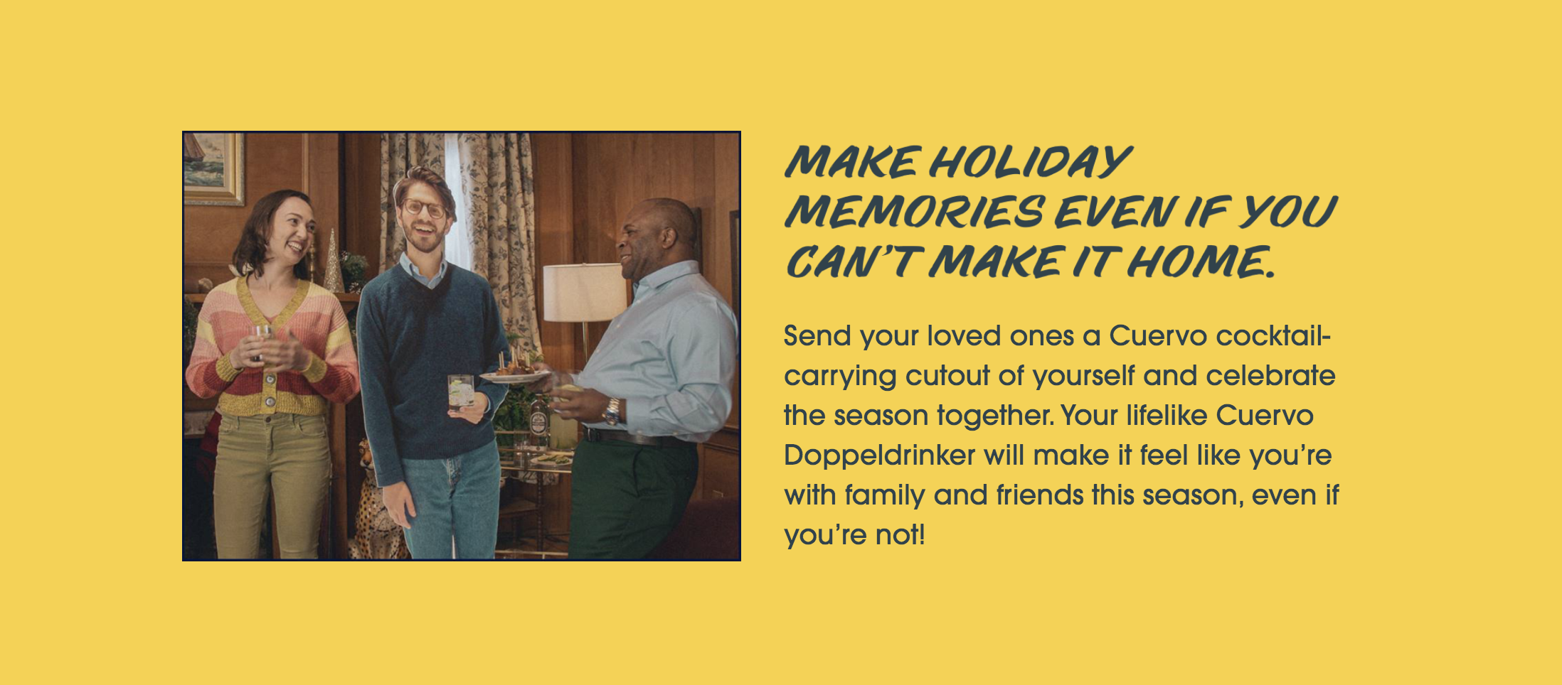 Make holiday memories even if you can't make it home