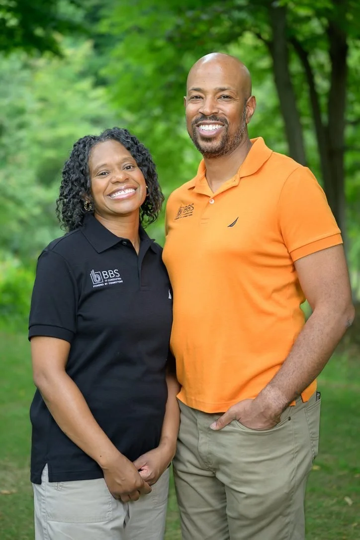 Dr. Sharice Blalock and La Var Blalock, co-owners of BBS