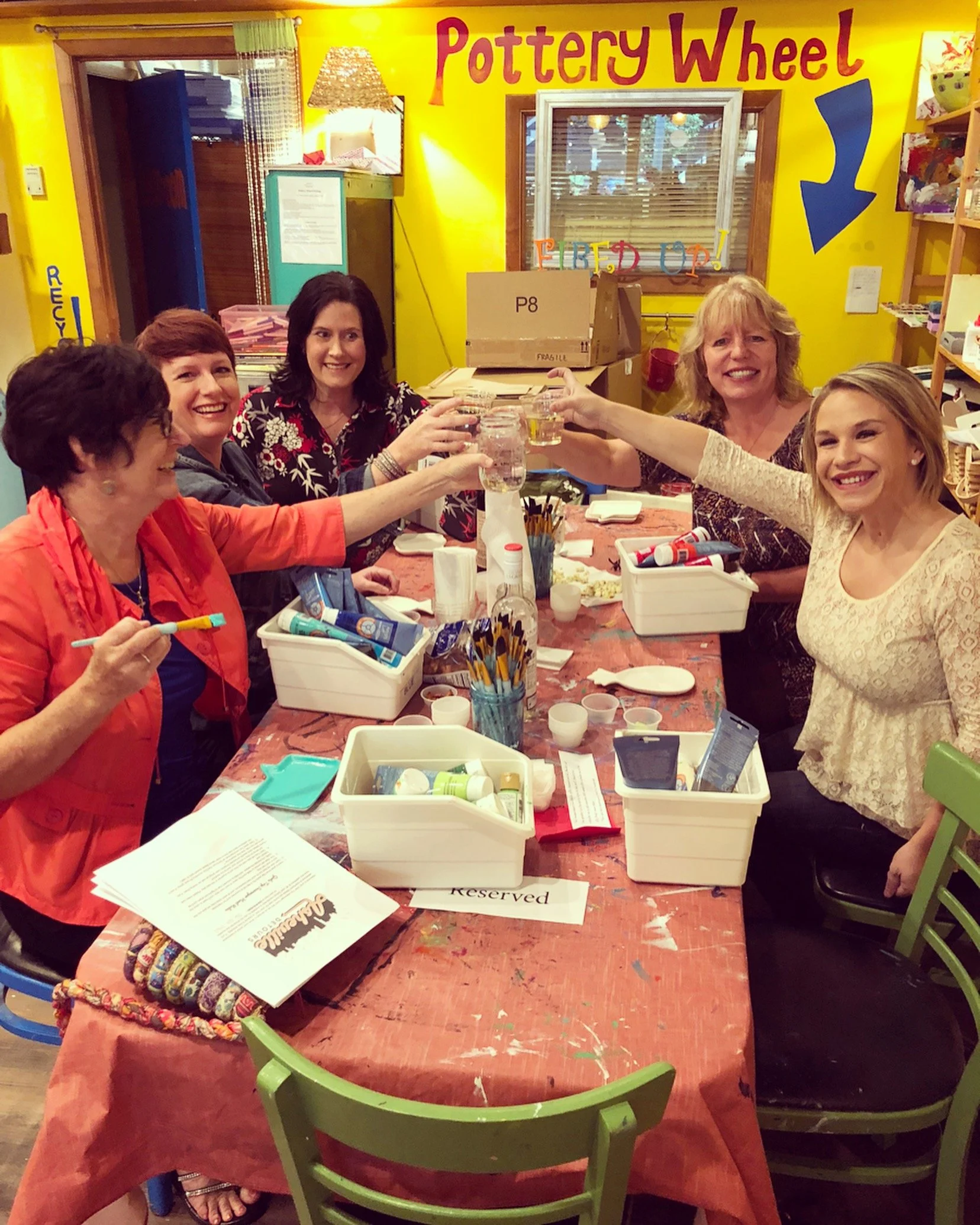 Asheville pottery painting
