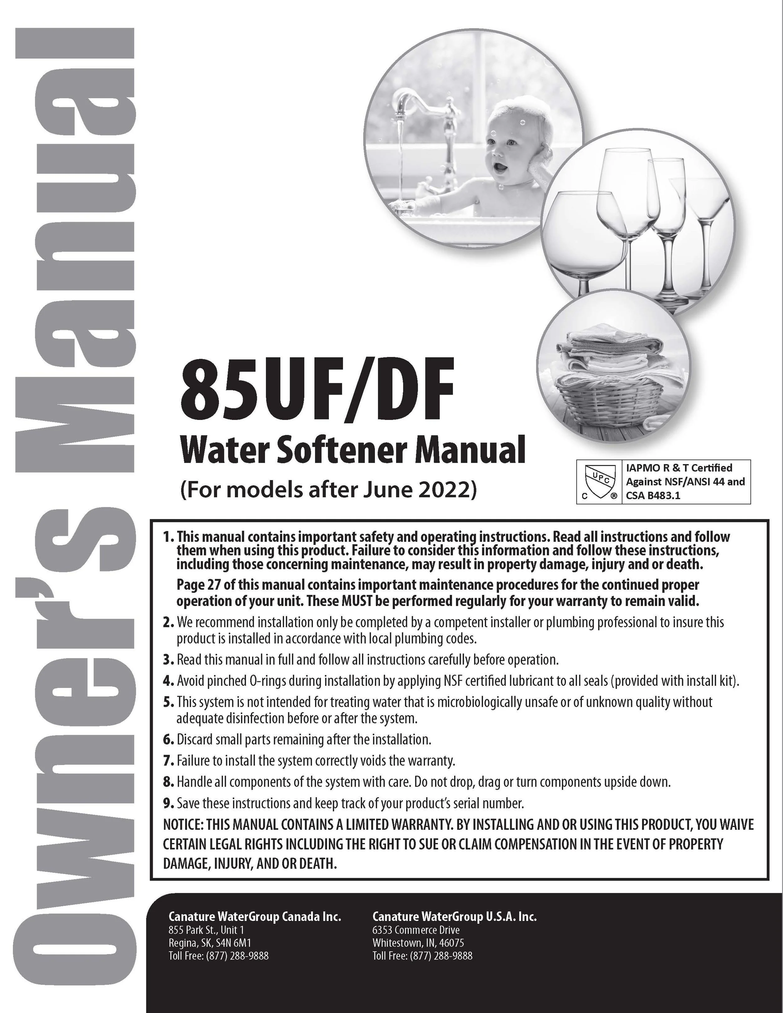 485 High Efficiency Softeners USA — Novo Water Conditioning Products