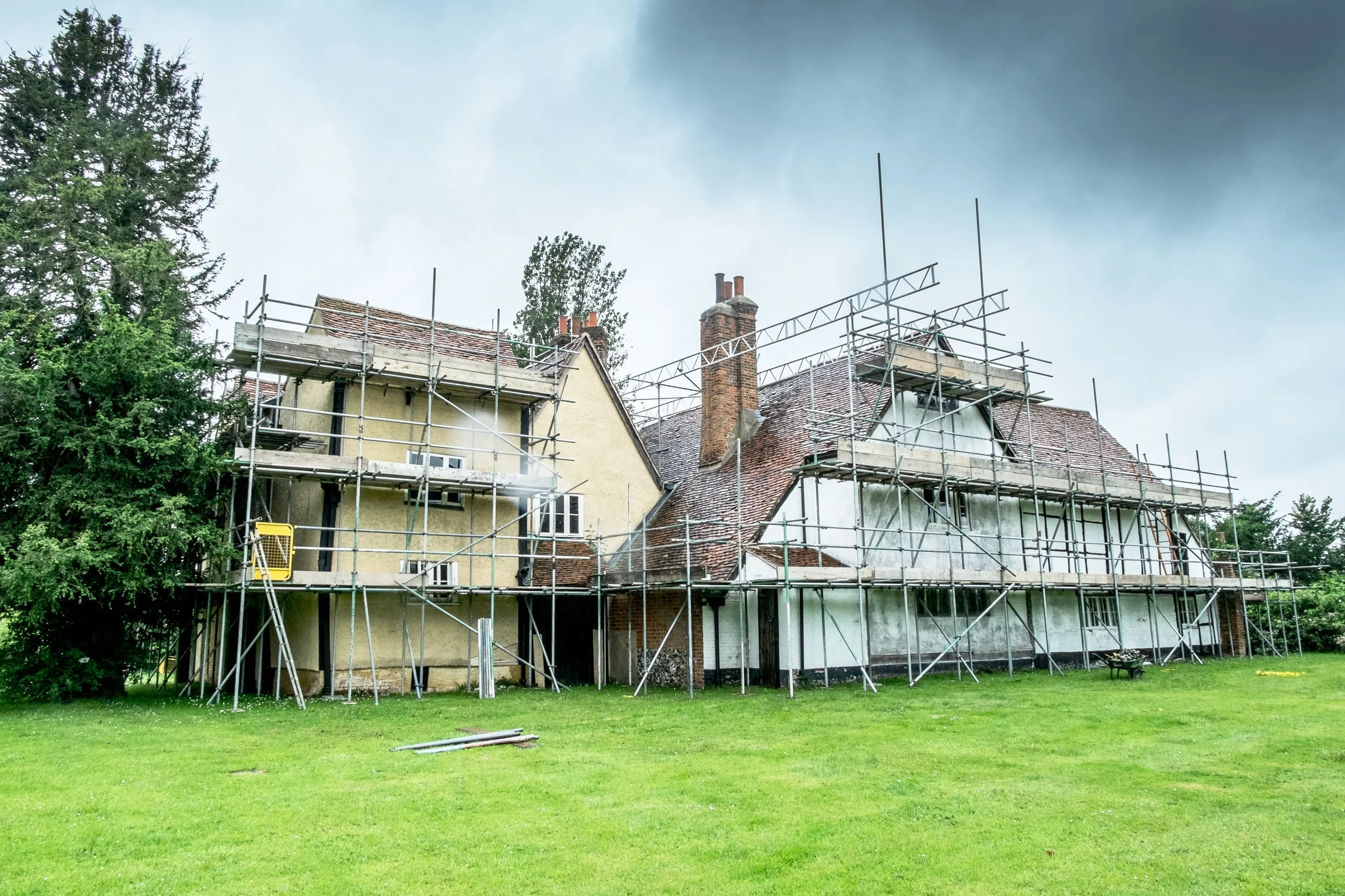 Headstone Manor during HLF funded redevelopment