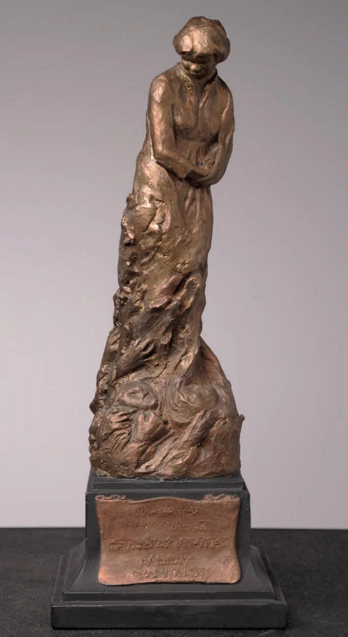 Meta Warrick Fuller, Mary Turner: A Silent Protest Against Mob Violence, 1919, painted plaster. Museum of African American History, Boston, Massachusetts.
