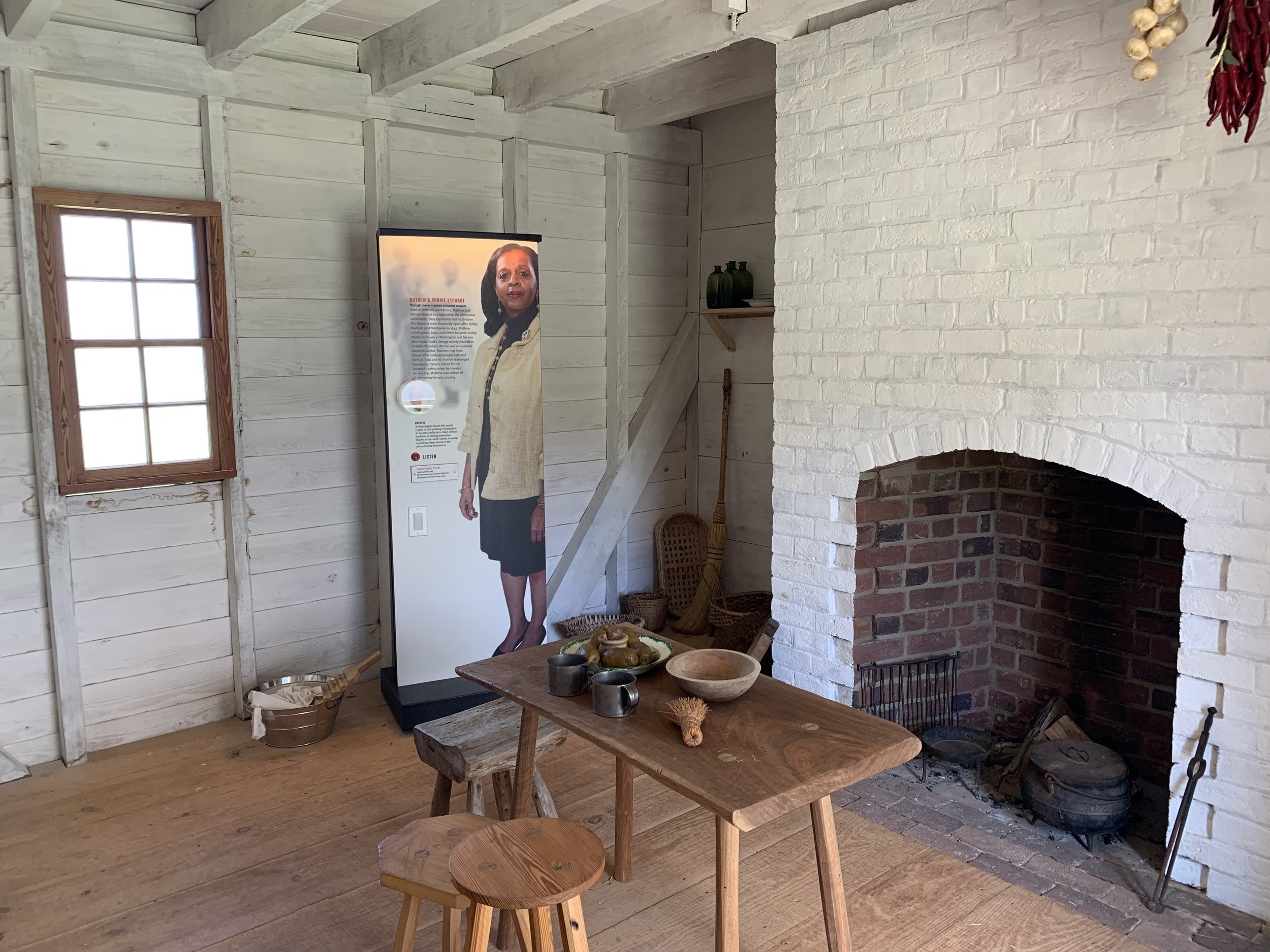  Interior Slave Quarter, Montpelier. Photo by Renée Ater, August 2019. 