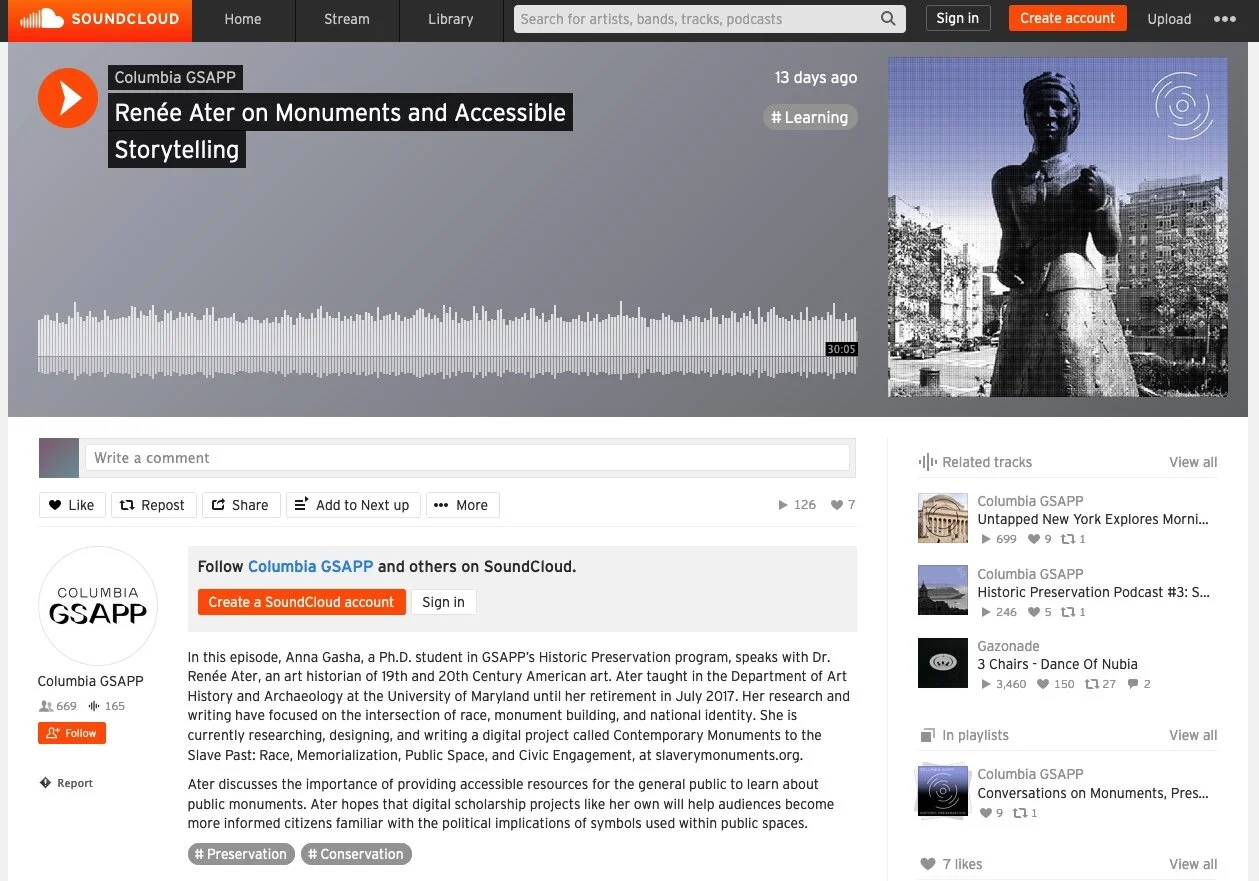 Renee Ater on Monuments and Accessible Storytelling