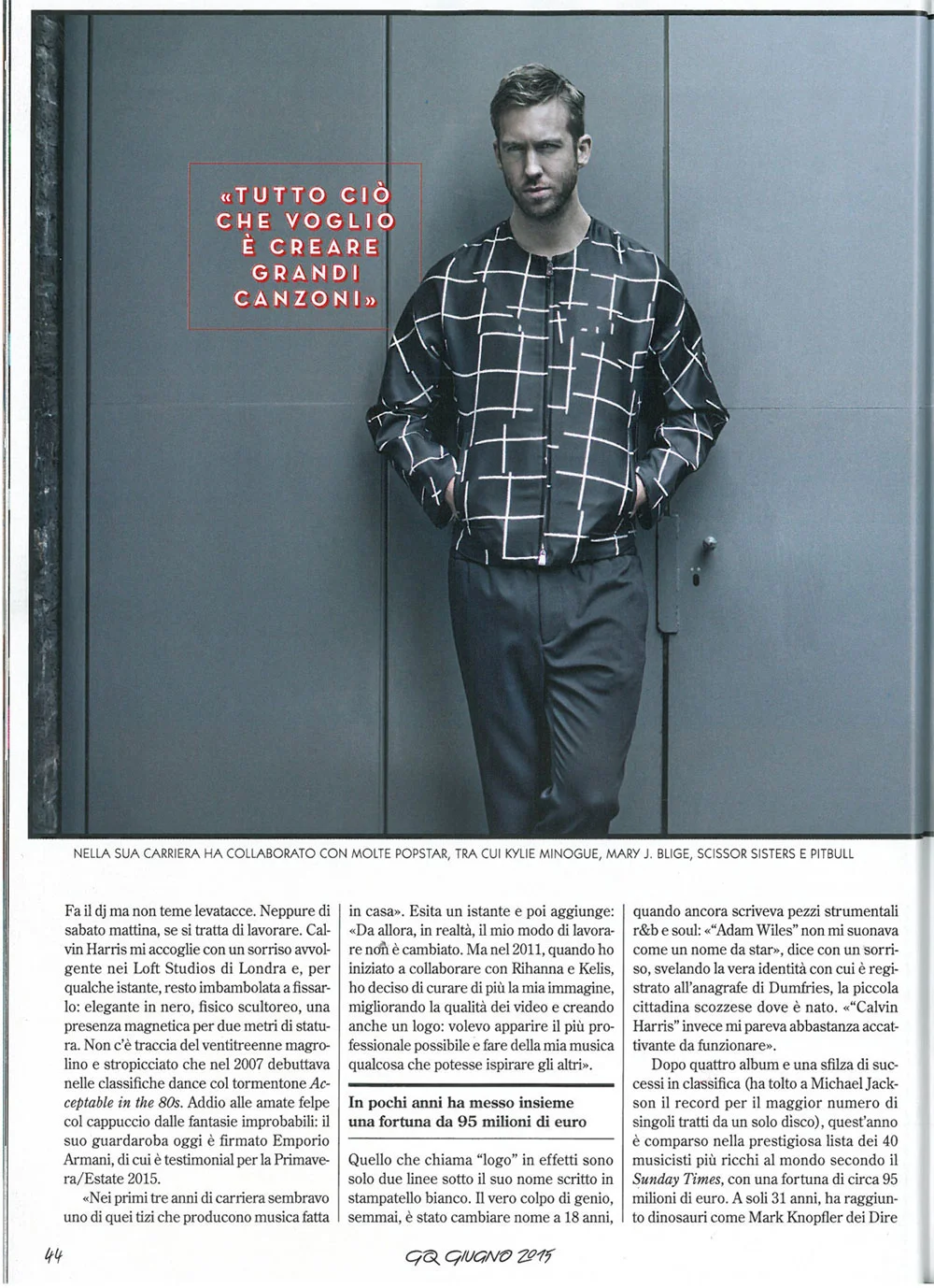 GQ: Calvin Harris interview