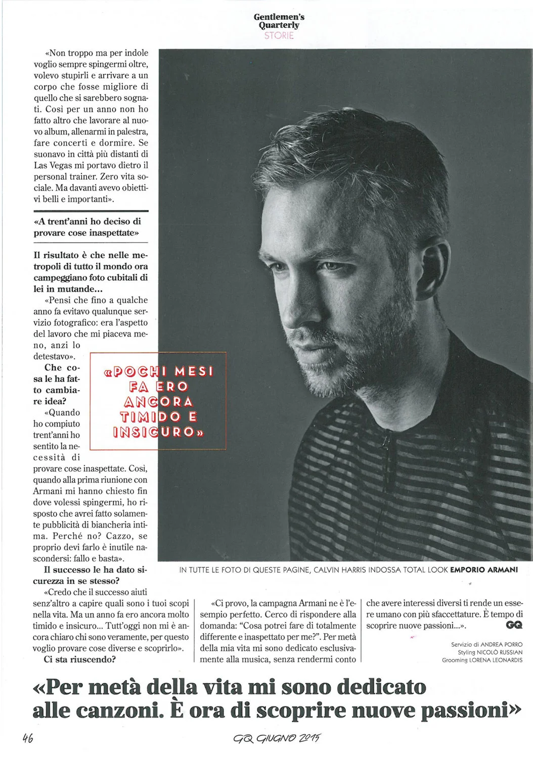 GQ: Calvin Harris interview