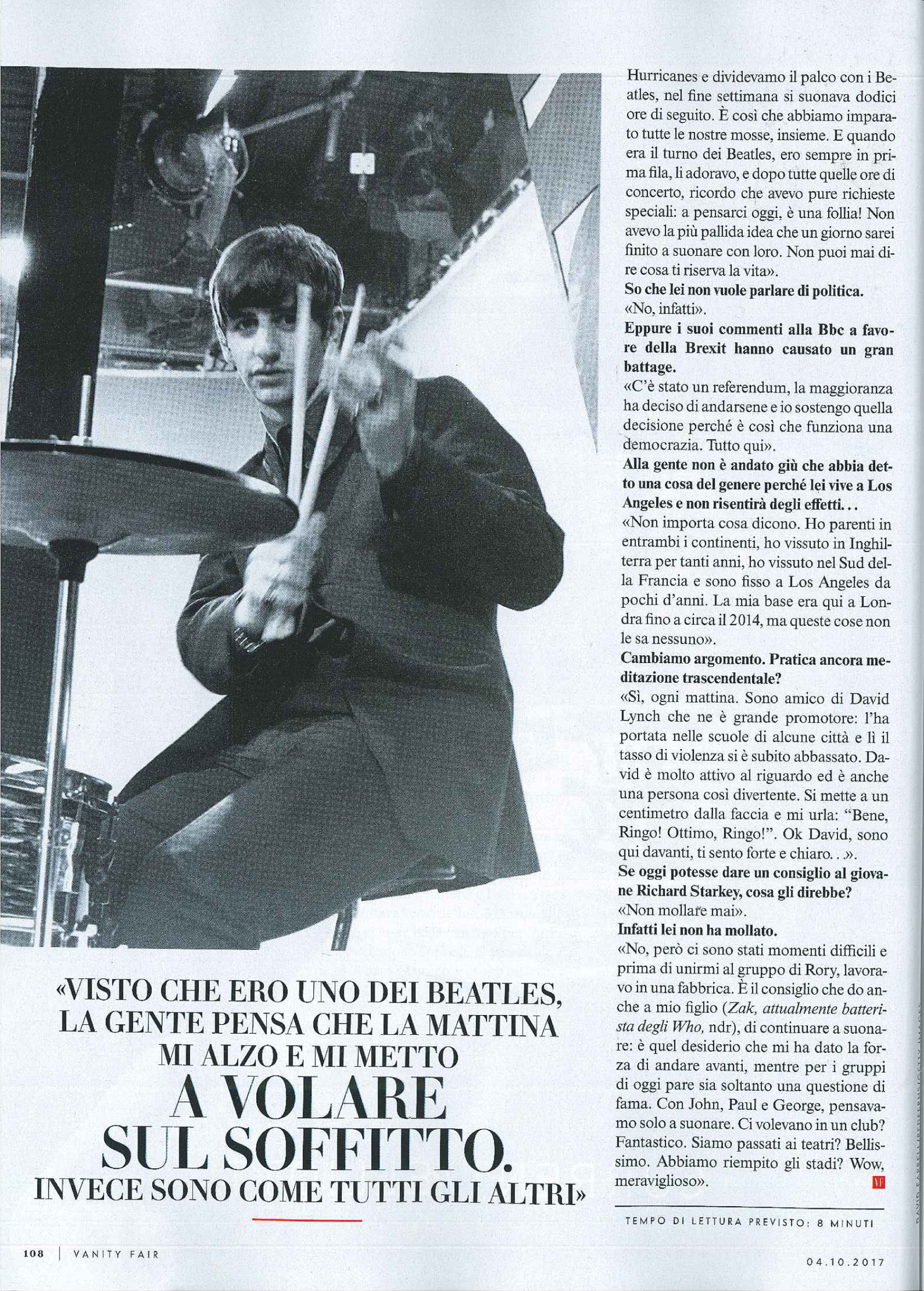 Vanity Fair: Ringo Starr interview