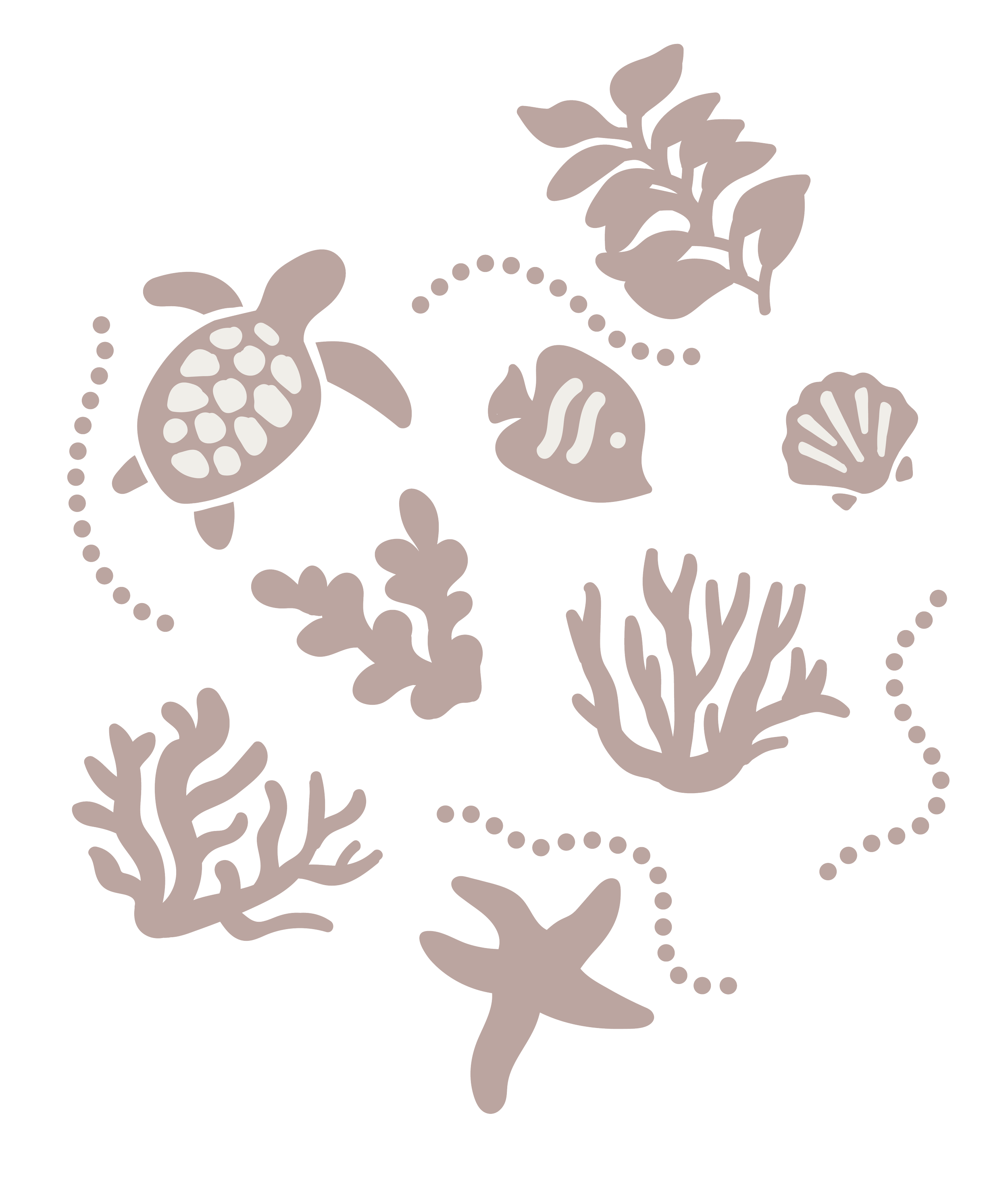Motifs created in Illustrator