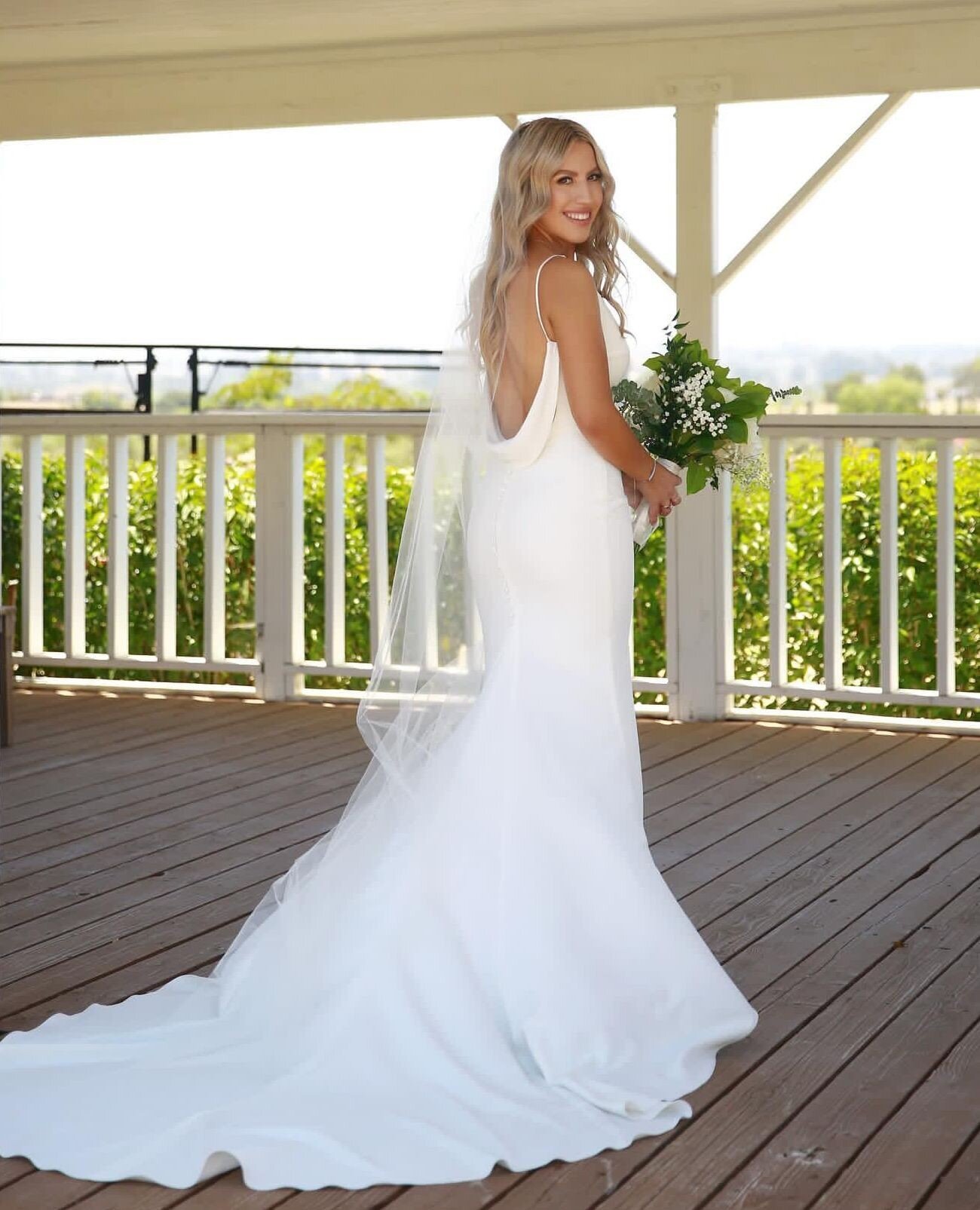 Irresistible back details 🤩⁠
⁠
Moondance babe Brooke in Archie by @madewithlovebridal⁠
⁠
#mwlgirl #mwlarchie #californiabride