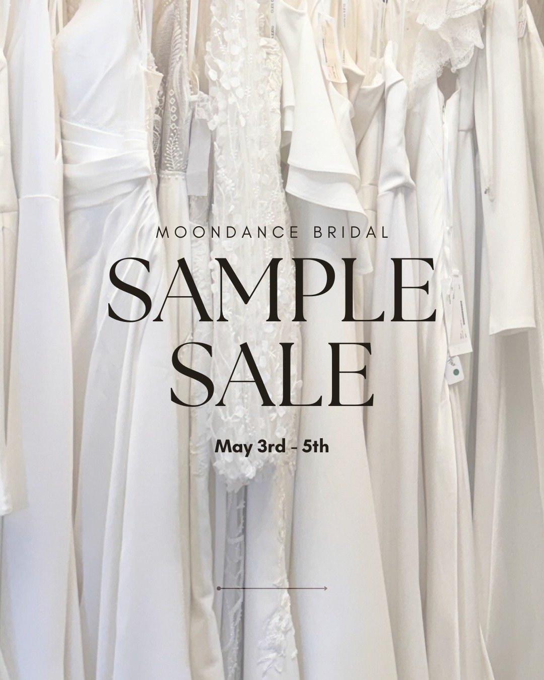 ⚡️Surprise! We are doing a flash Sample Sale all weekend long! ⚡️⁠
⁠
The details: ⁠
💖 Sample Sale Hours:⁠
- Friday Hours: 10:00am - 3:00pm⁠
- Saturday Hours: 10:00am - 3:30pm⁠
- Sunday Hours: 10:00am - 2:00pm⁠
💖 The event will feature discontinued 