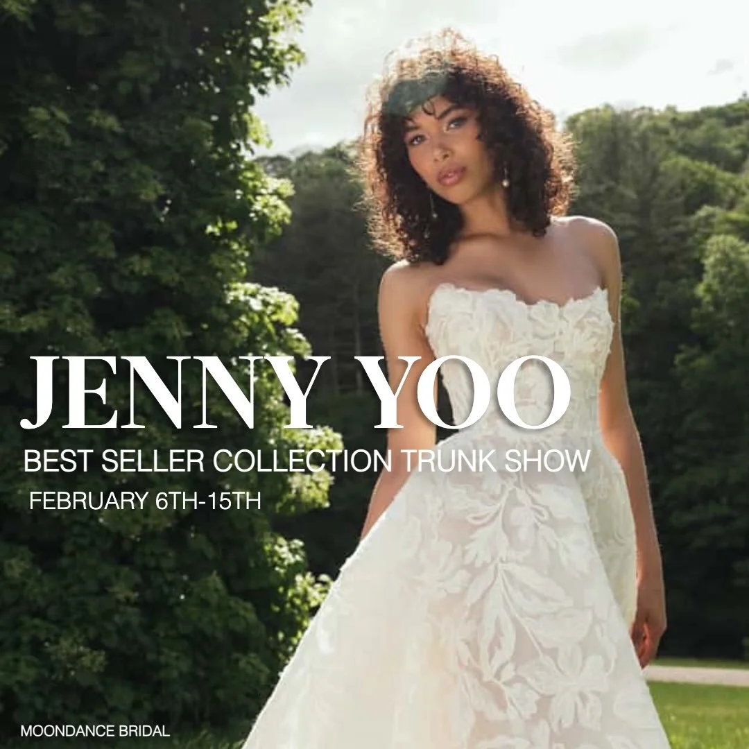 The Jenny Yoo Best Seller Collection Trunk Show is happening now and continues through February 15 ✨

Featuring standout gowns like Ember, Garland, Magnolia, and so many more, each designed with rich fabrics, refined details, and effortless elegance 