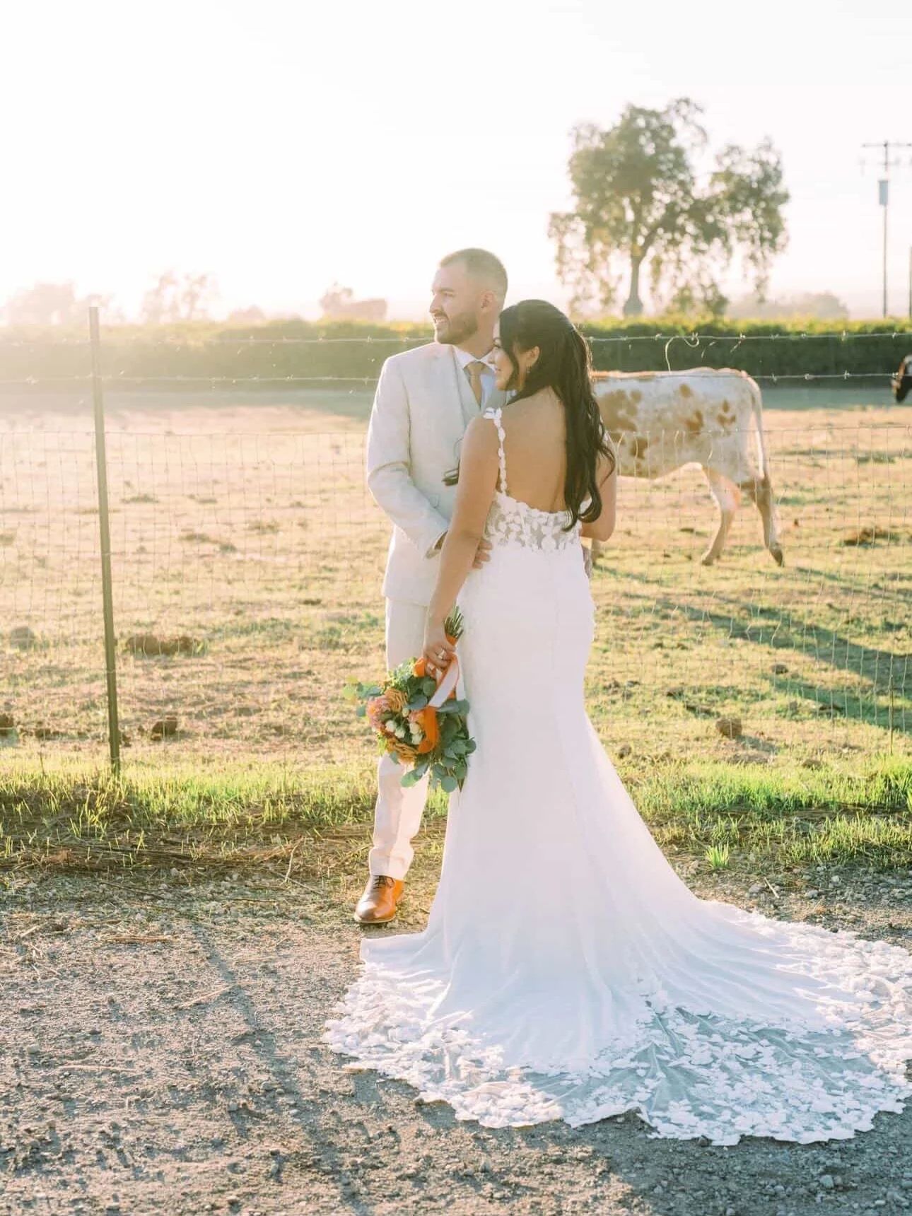 Our #MoondanceBabe Kayla was an absolute dream in Juniper by @gabrielleatelier ✨

Between the intricate floral bodice and that show-stopping train, we can&rsquo;t get enough!