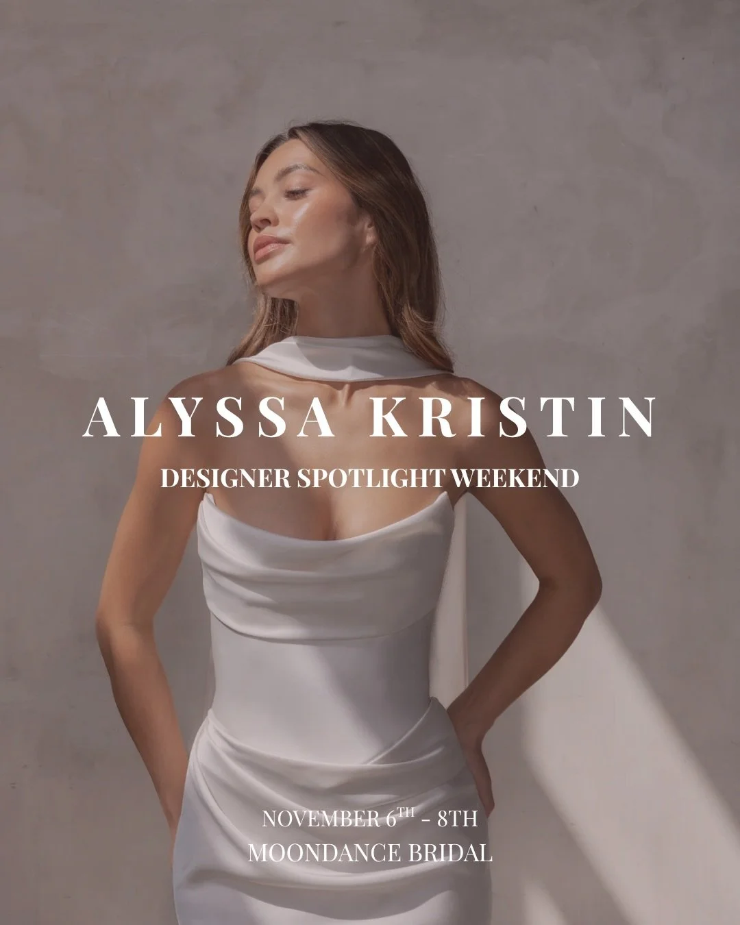 Alyssa Kristin 🕊️ Minimalist drama at its finest.

Mark your calendars for our Designer Spotlight Weekend featuring the iconic stretch-crepes, show stopping necklines, and effortless designs from @alyssakristin_official 

Link in bio.