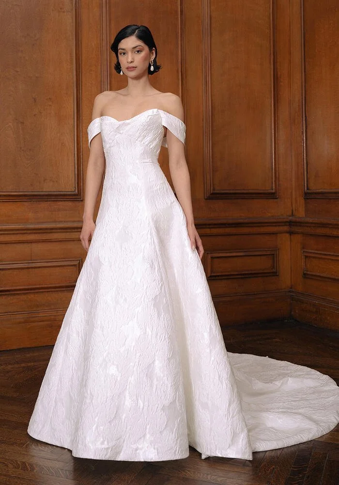 green emerald velvet dress Jenny Yoo Paulina Wedding Gown – Luxe Redux Bridal