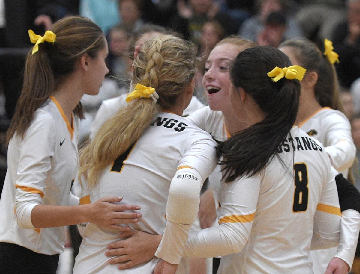Lutheran North Volleyball seals the conference title against Riverview Gabriel Richard