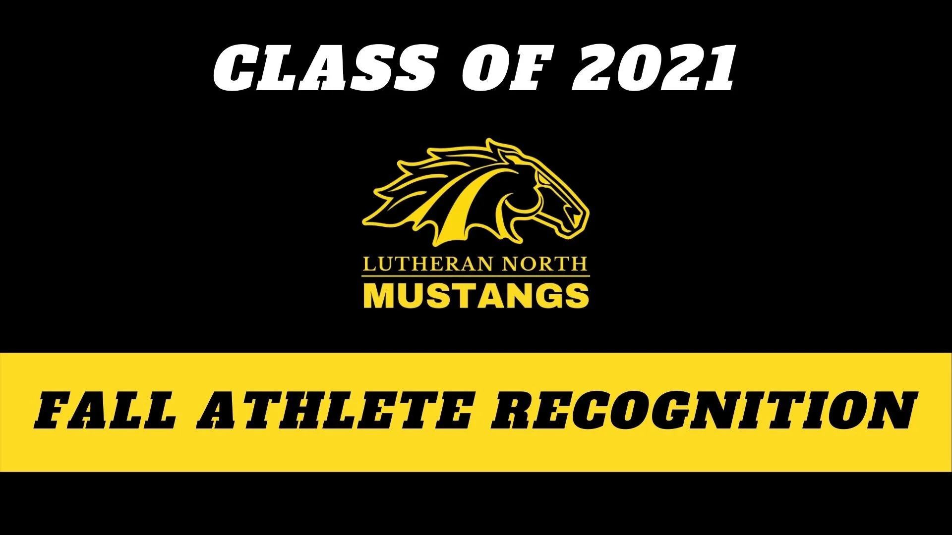 Senior Fall Athlete Recognition 