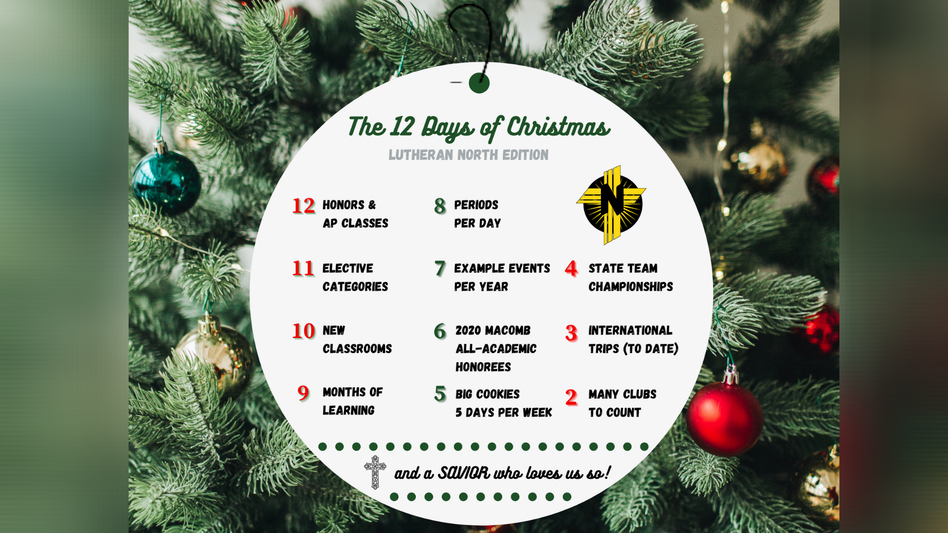 12 Days of Christmas - Lutheran North Edition