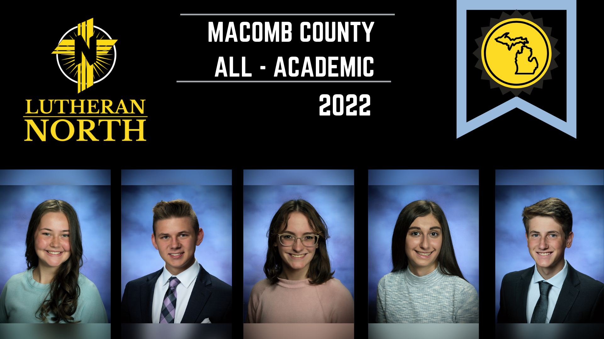 Five Mustangs Named Macomb County All-Academic 2022! 