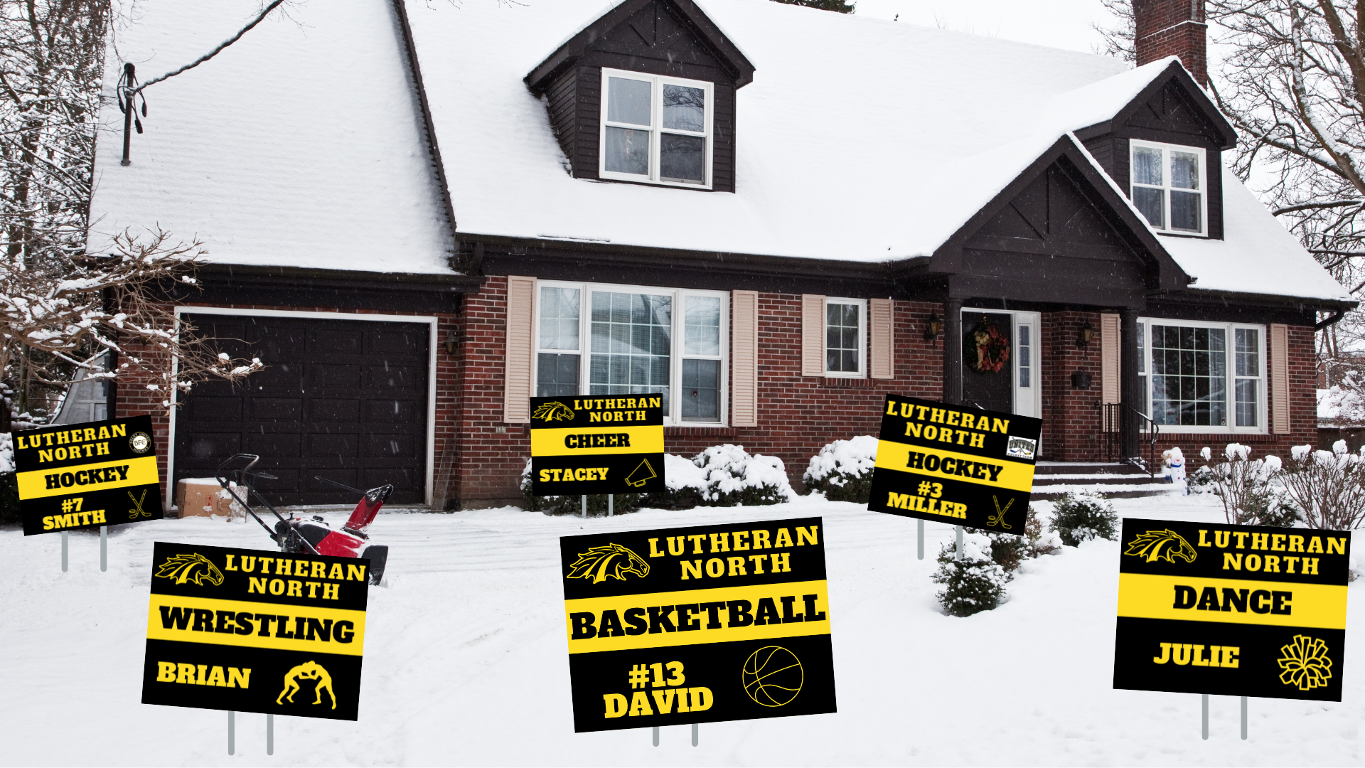 WINTER SPORTS LAWN SIGNS FOR SALE! 