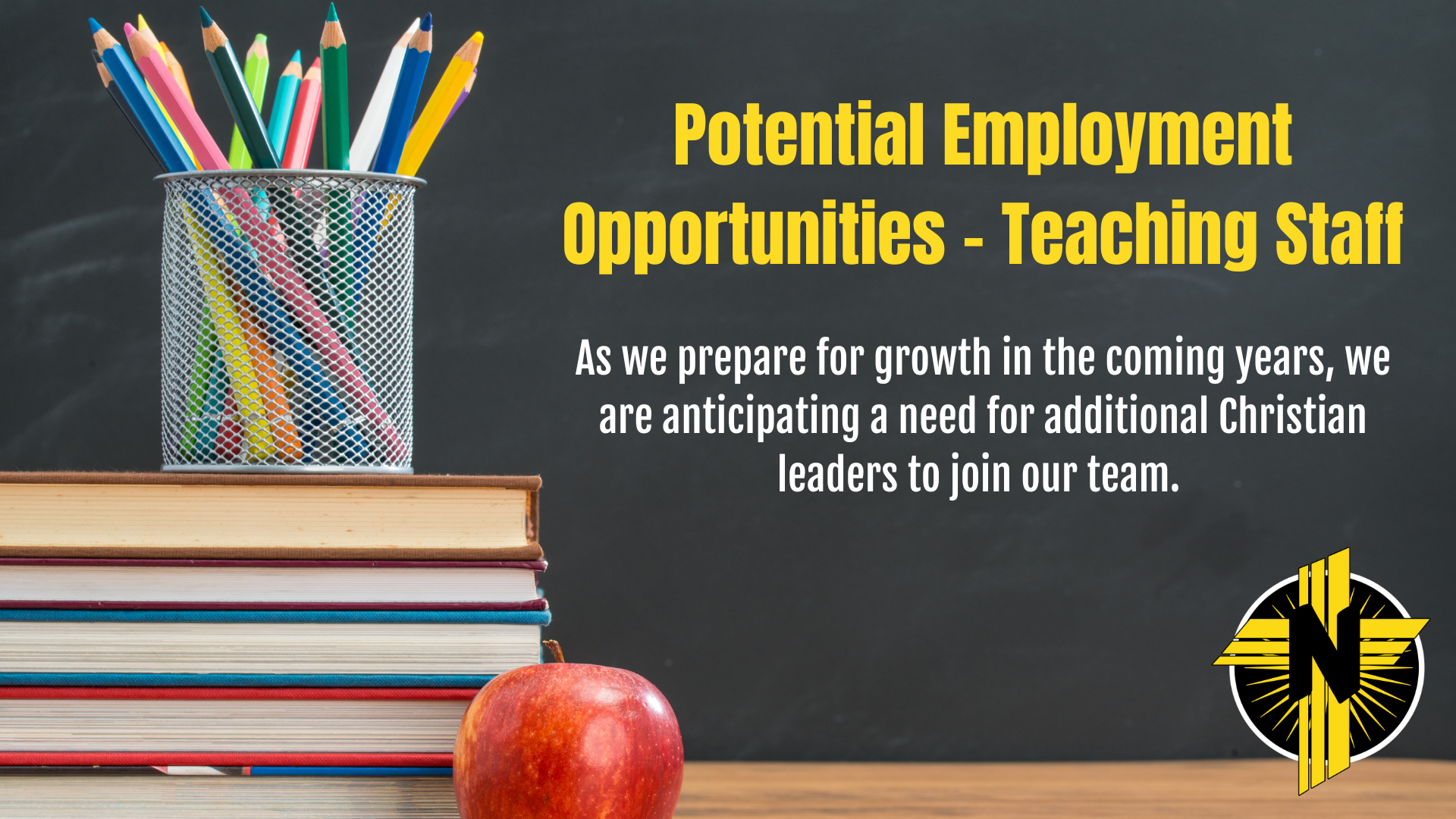 Potential Employment Opportunities - Teaching Staff