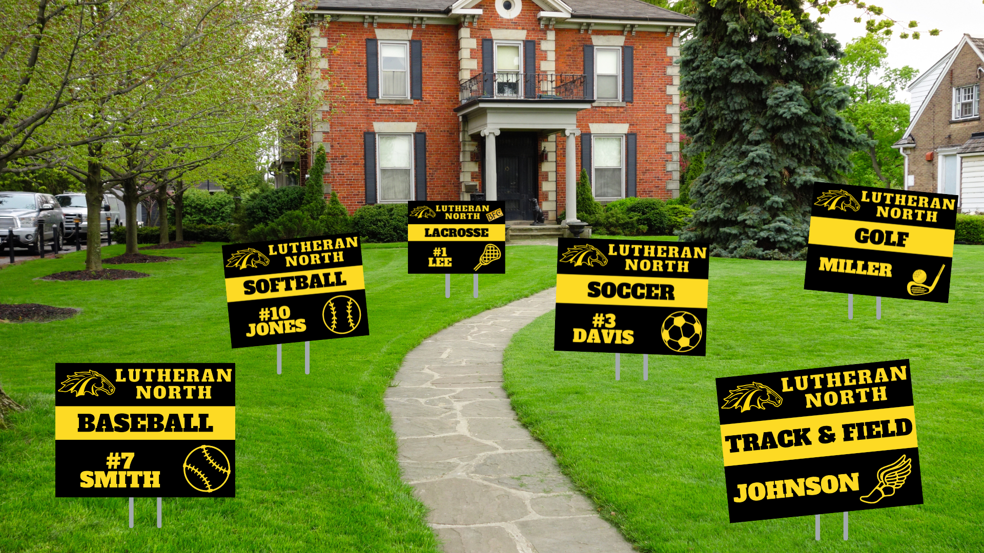 SPRING SPORTS LAWN SIGNS FOR SALE! 