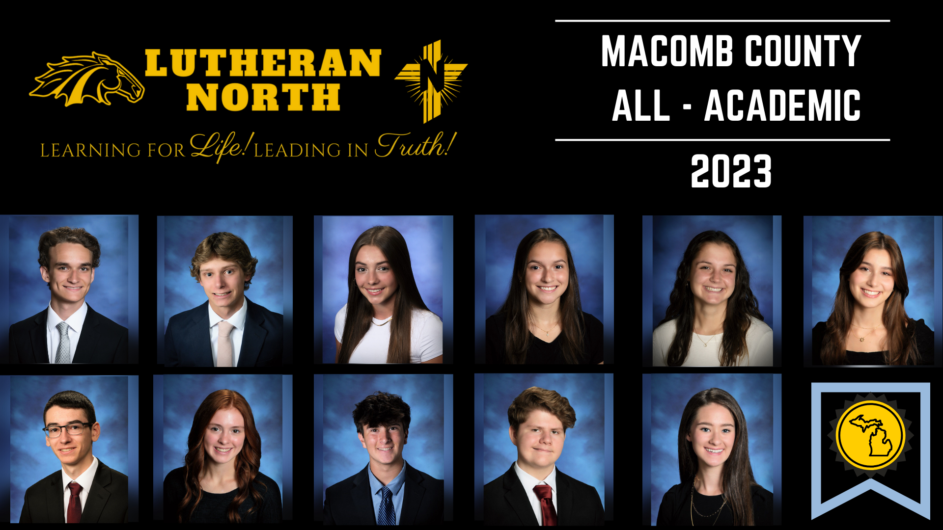 Eleven Mustangs Named Macomb County All-Academic 2023!