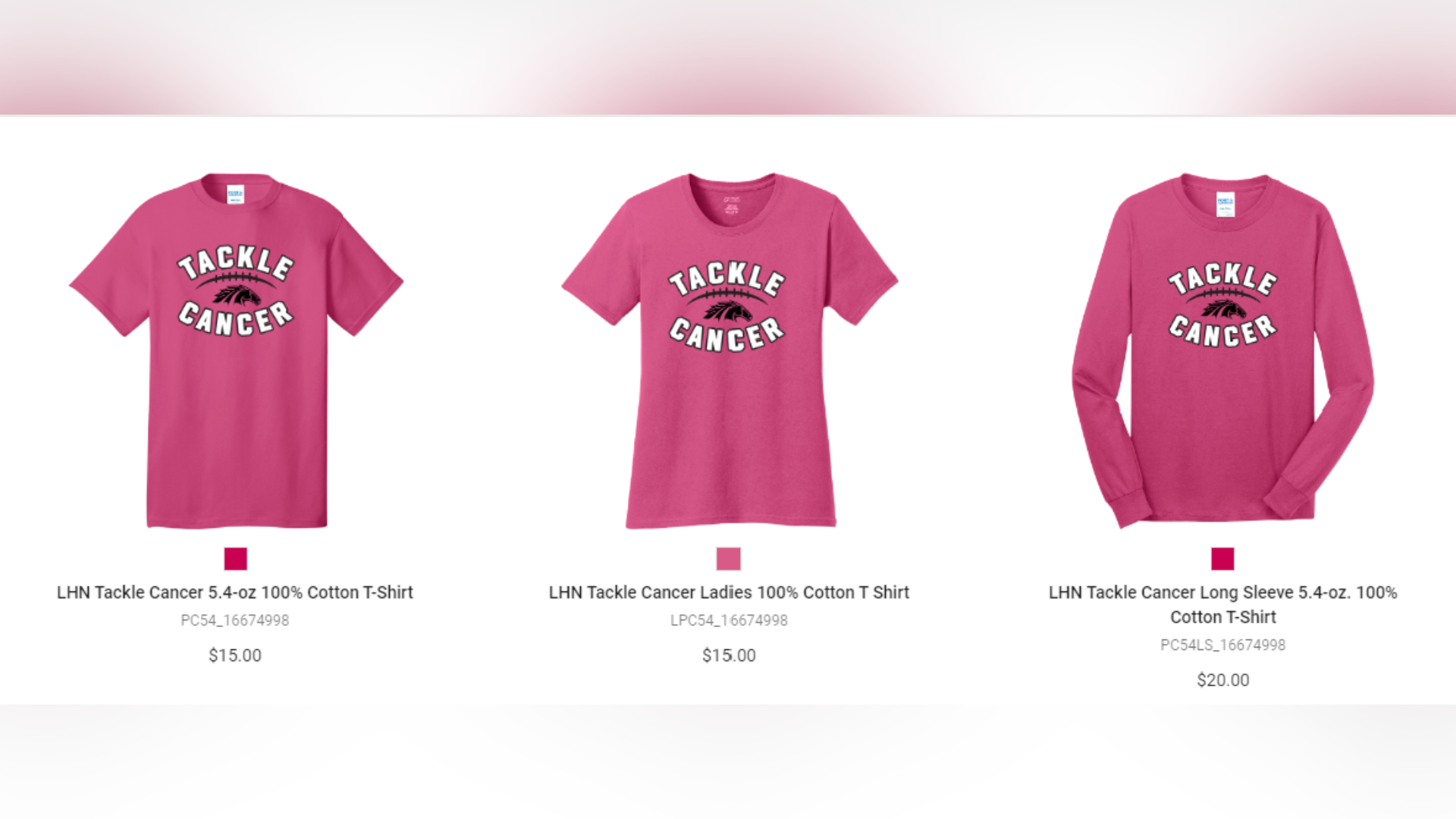 Pink Out T-Shirts Available