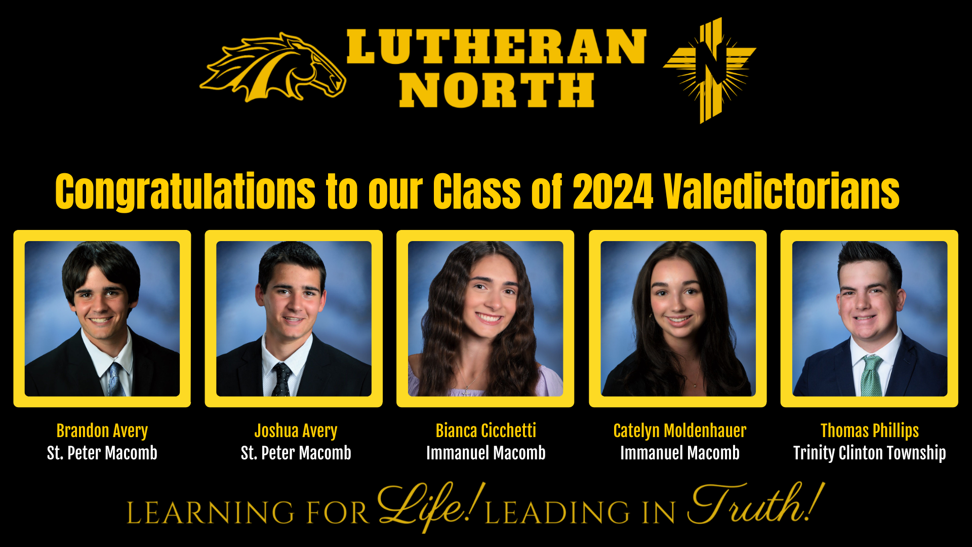 Class of 2024 Valedictorian &amp; Salutatorians