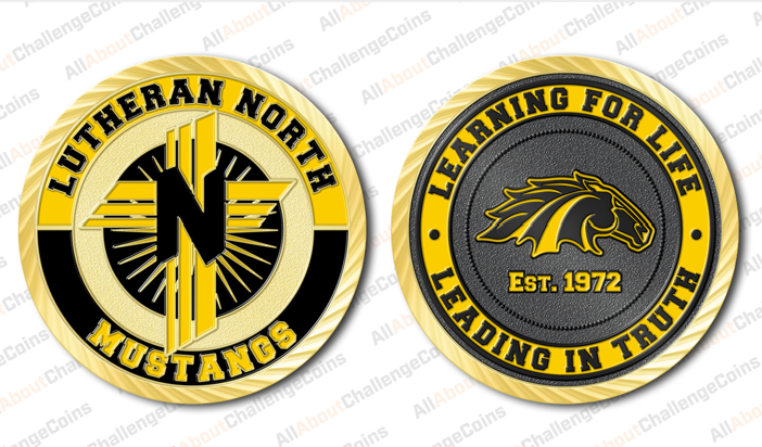 Lutheran North Challenge Coins for sale!