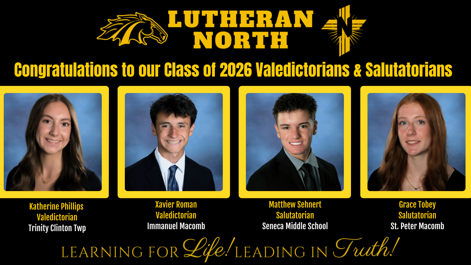 Celebrating Academic Excellence: Congratulations to the Class of 2026 Valedictorians &amp; Salutatorians!
