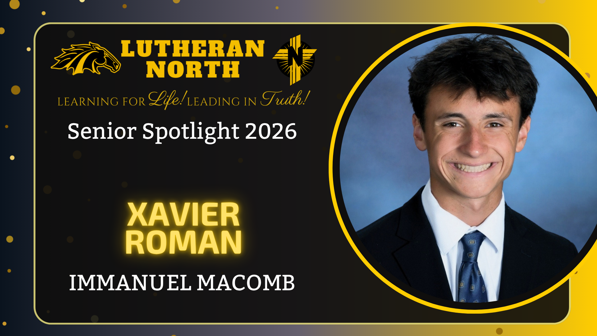 Senior Spotlight: Xavier Roman