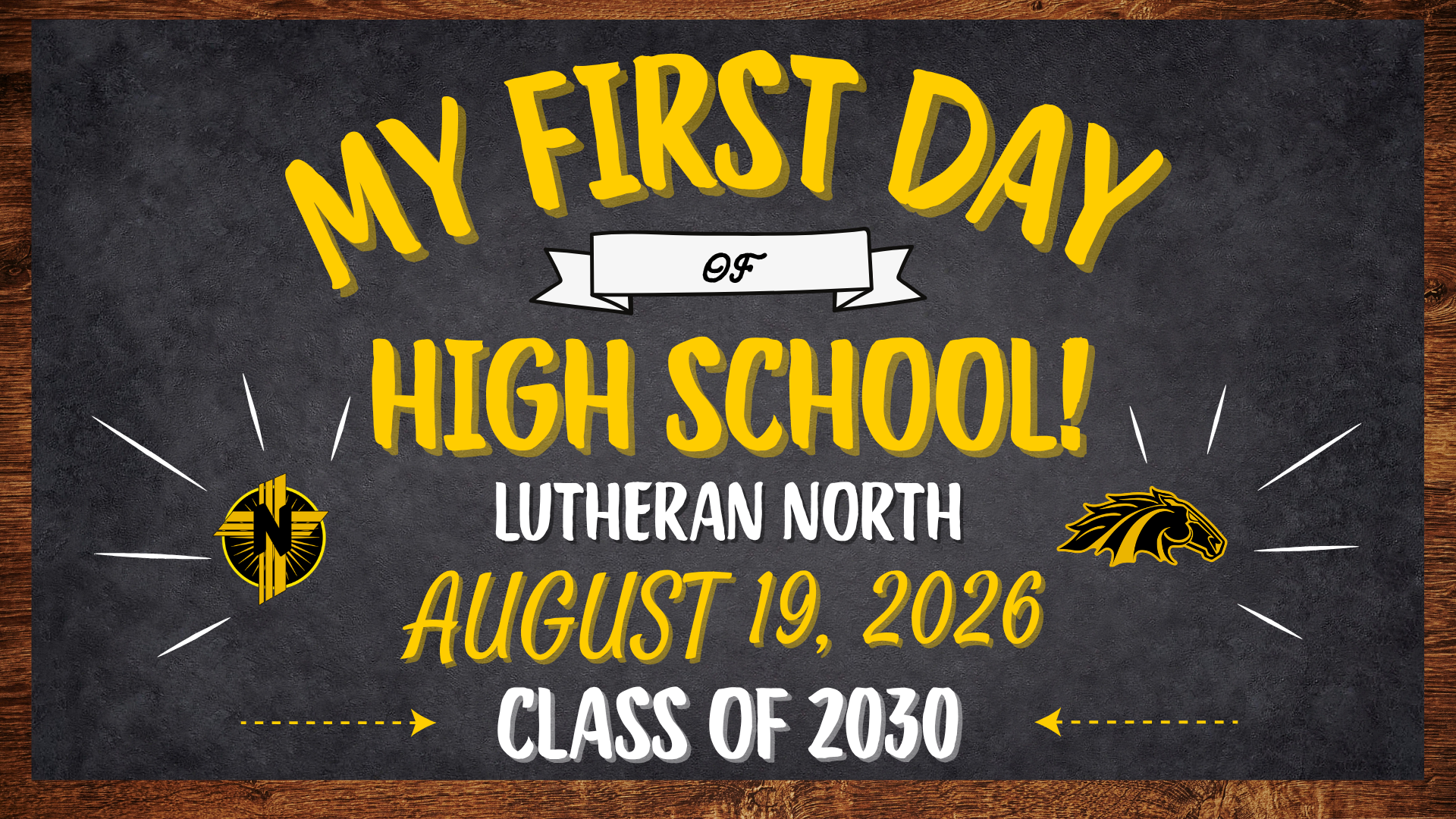 First Day of School (Freshmen Only) 