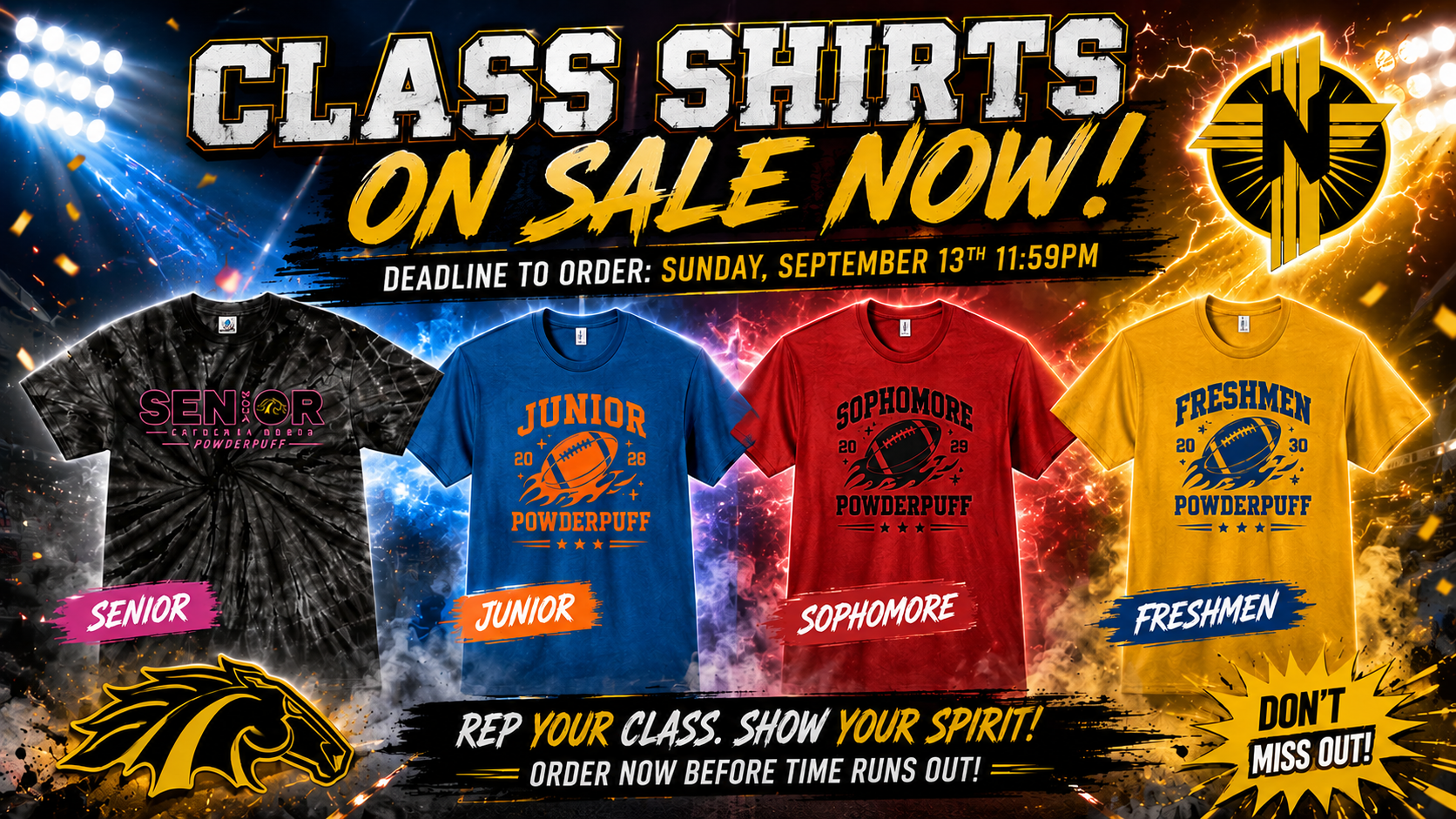 Homecoming Class Spirit Shirts - On Sale Now! 