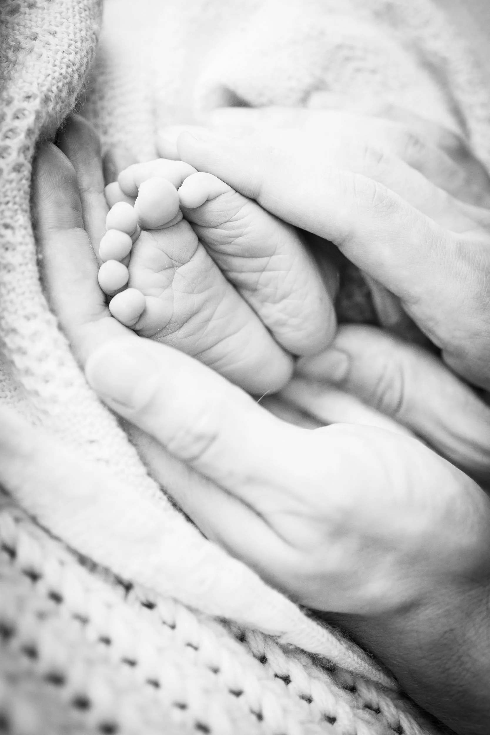 Babyfotografie Oldenburg - natürliche Babyfotografie Babyfüße