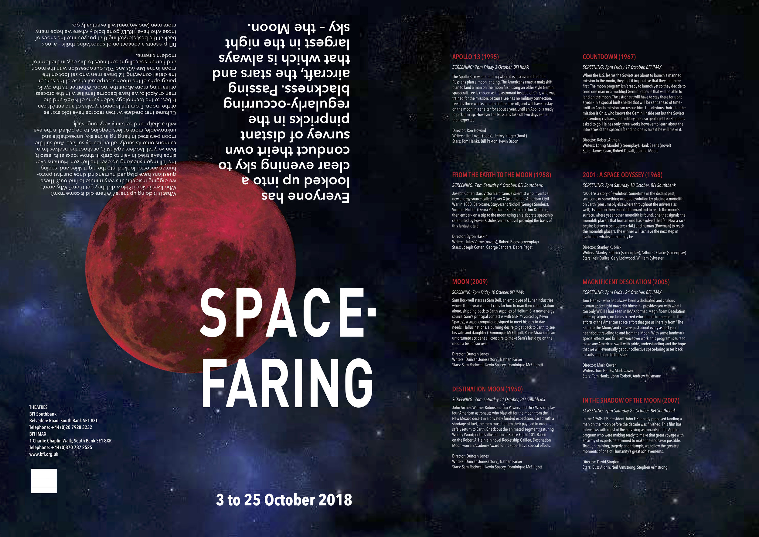 Space Faring Movie Festival Brochure - Sample Brochure