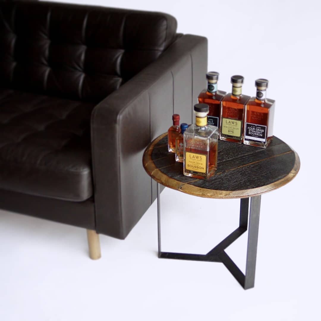 Tables, rockers, benches, oh my! 

#1: &quot;Bourbon on the Rocks&quot; Side Table
#2: &quot;Heavy Metal&quot; Rocker
#3: &quot;Maroon Bells&quot; Console Table in Live Edged Elm
#4: &quot;Hangover Cure&quot; Side Table
#5: &quot;Maroon Bells&quot; C
