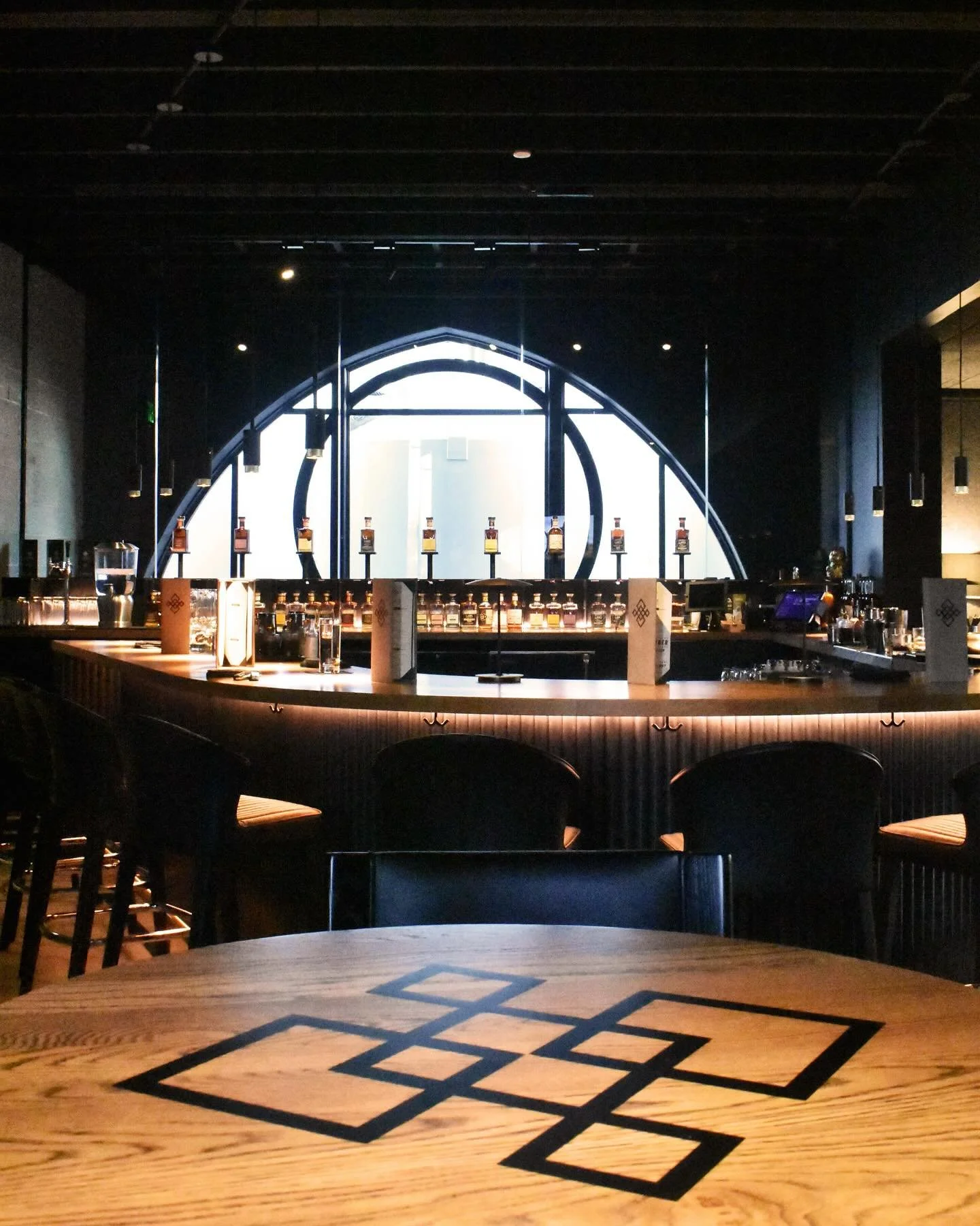 Craft meets craft &mdash; our resin-pour bar tables inside the Whiskey Sanctuary at Laws Whiskey House in Denver. A moody, sophisticated space where design and whiskey converge. 

#LawsWhiskey #ResinArt #fabrication #ModernDesign #Design #Architectur