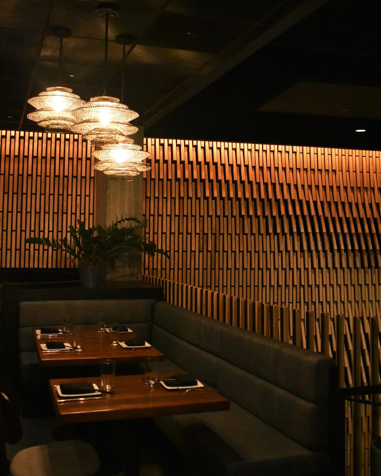 Still not over this wall.
Custom wood feature wall at Cholon &mdash; designed and built to bring warmth, movement, and serious texture to the space. An architectural moment that adds depth, rhythm, and just the right amount of drama. Check out our Ch