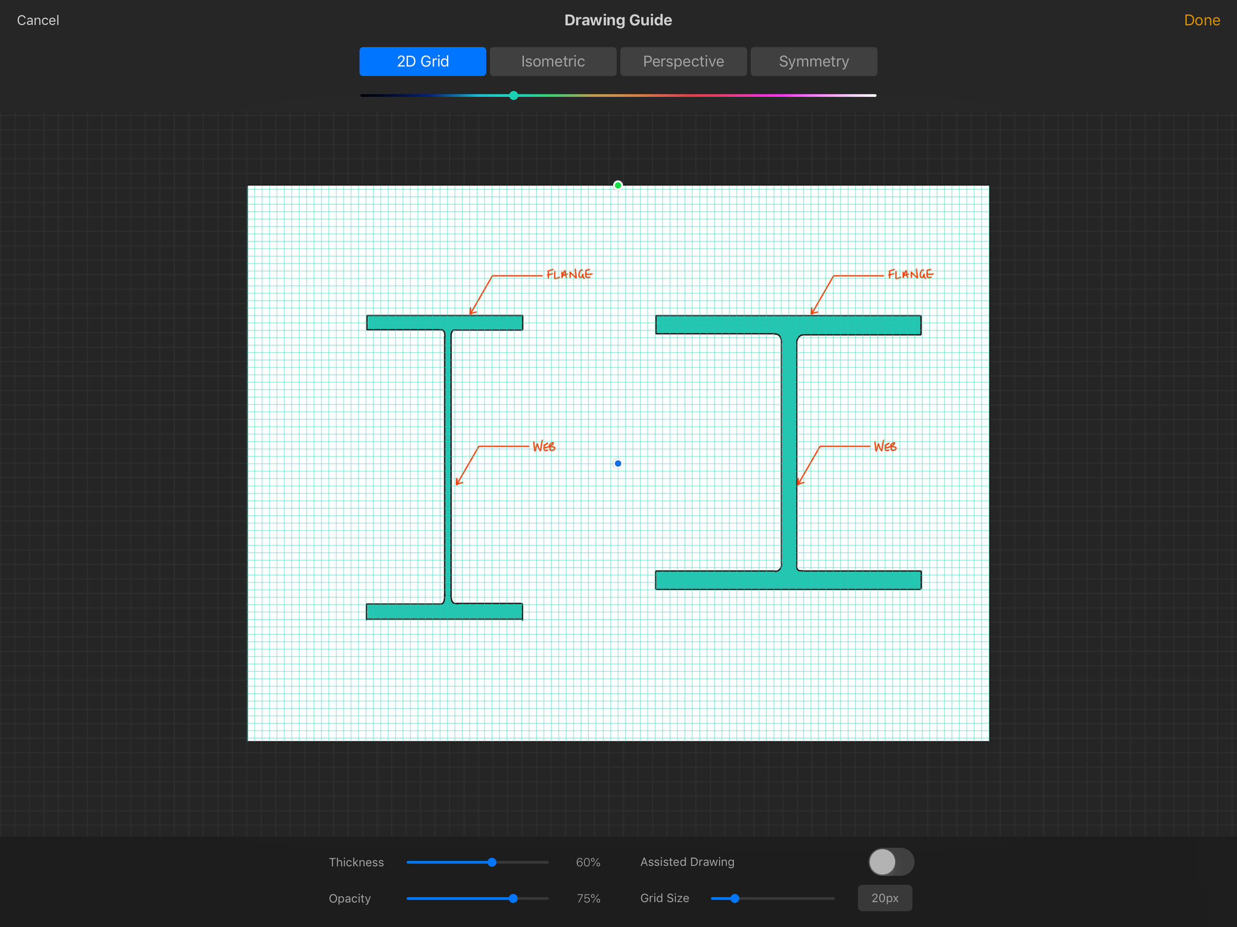 A little WIP shot. The gridlines do not show up in final images.