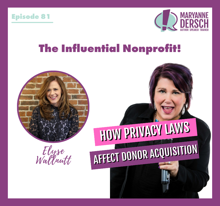 The Influential Nonprofit Episode 81: Elyse Wallnutt: How Privacy Laws Affect Donor Acquisition
