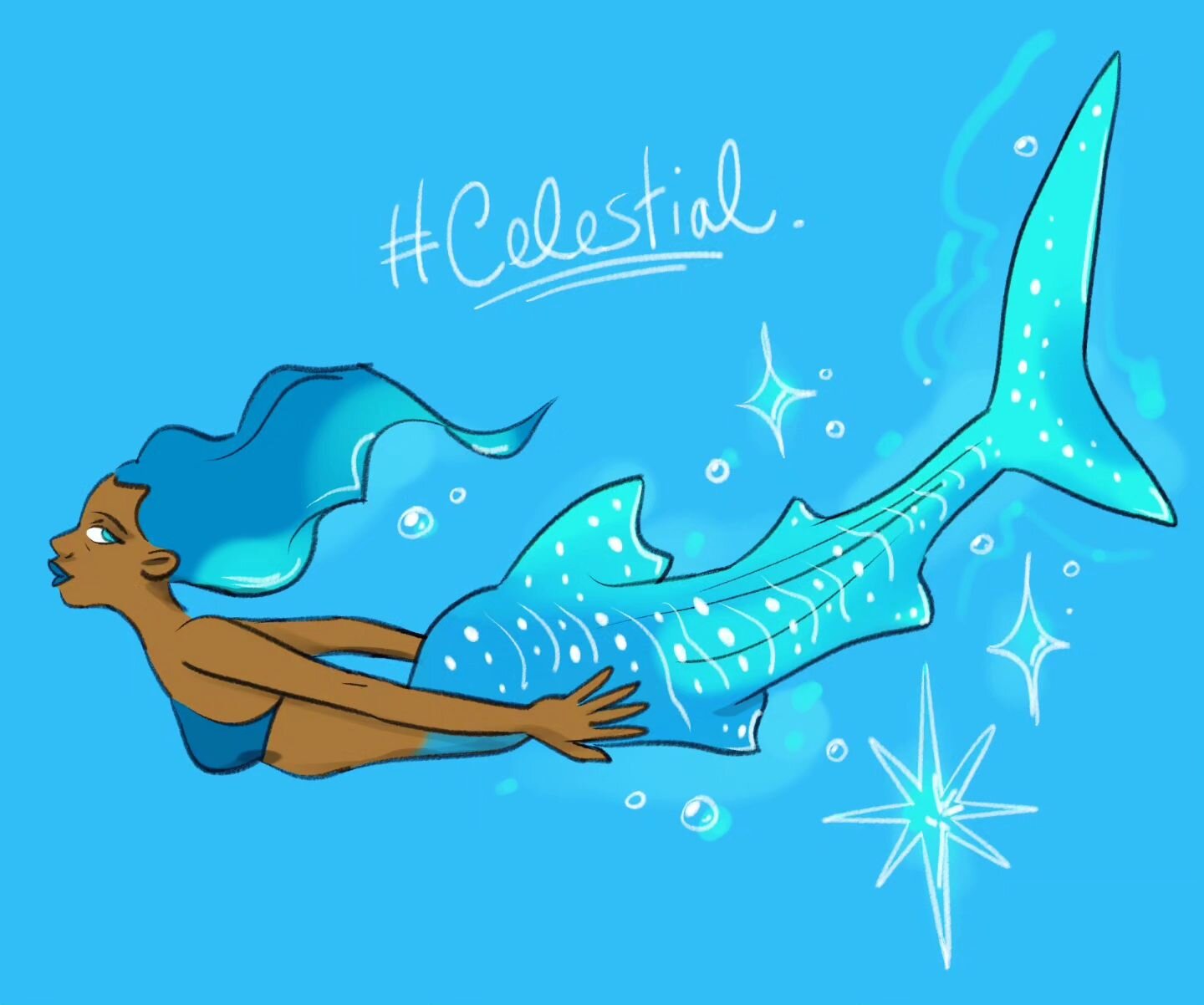 making an effort to catch up with these! this is for #mermay day 10 #celestial 🌌🌠🌟
.
.
.
#drawmermay2023 #mermay2023 #mermaychallenge #mermaid #mermaidart #whaleshark #whalesharkmermaid #fantasyart #art #drawing #illustration #characterdesign #des