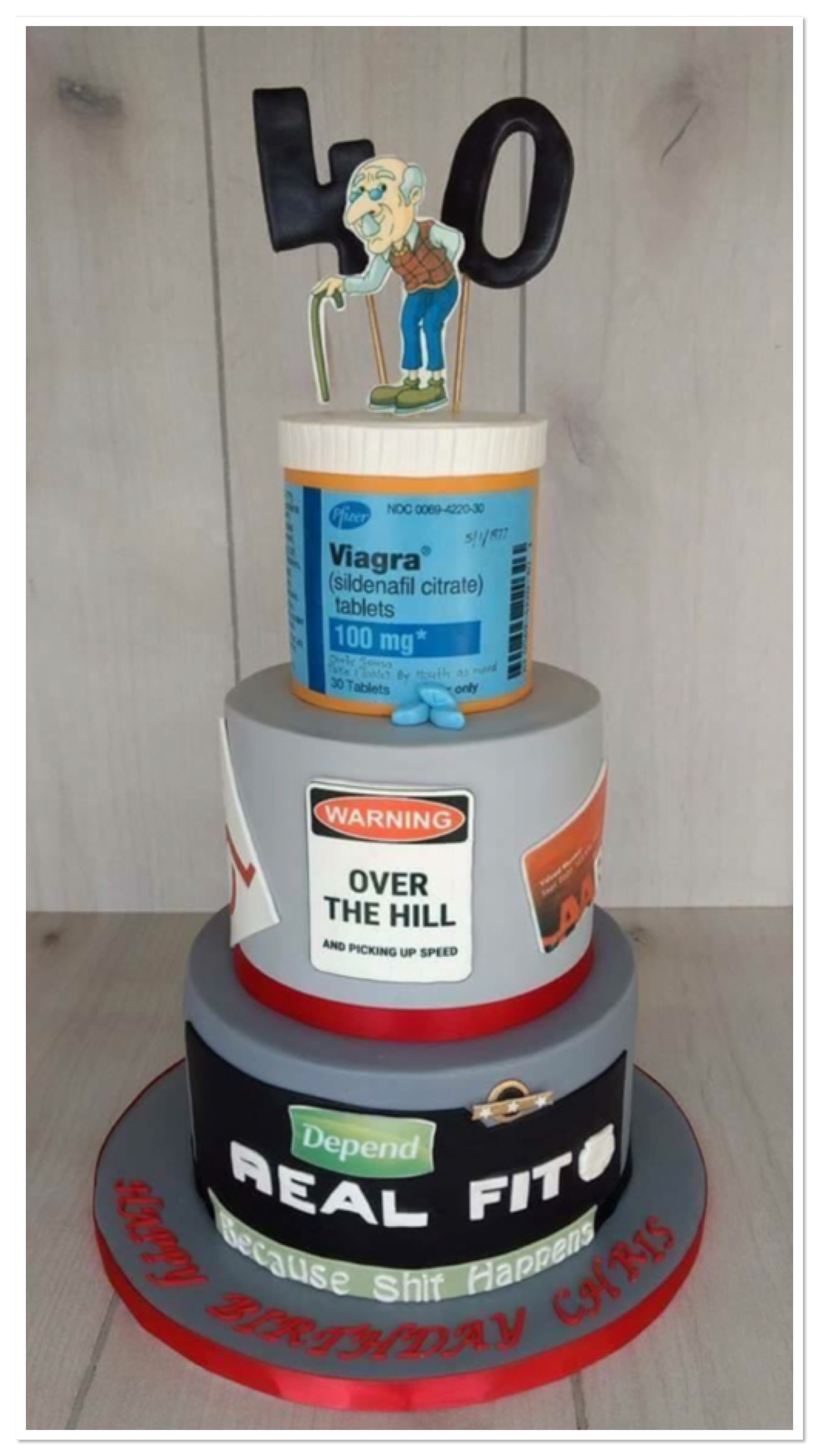 Over-The-Hill Cake