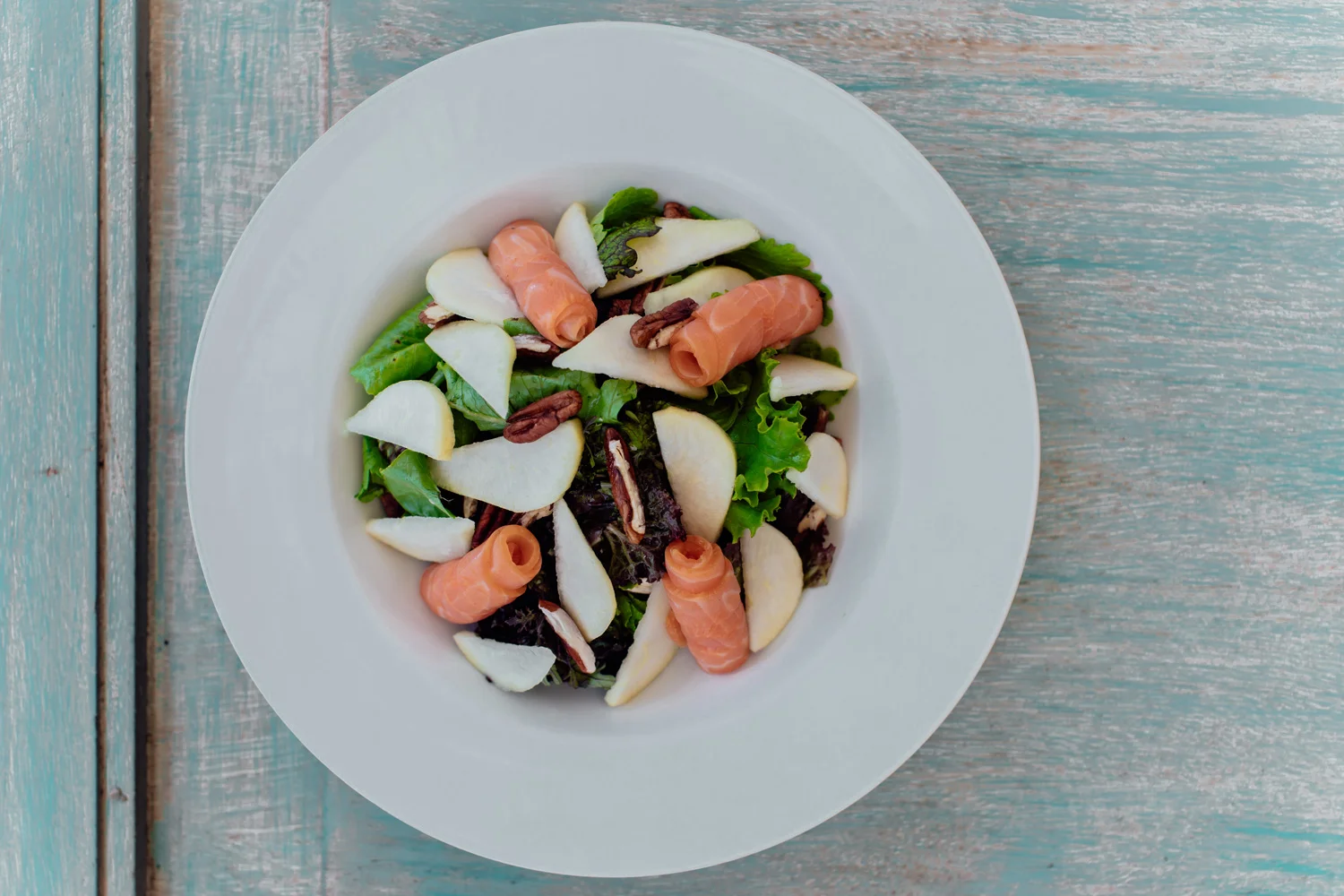 Ensalada de salmón ahumado