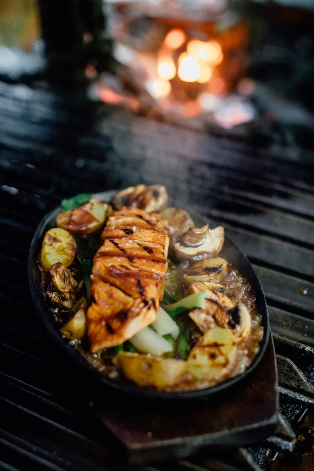 Champiñones a la parrilla