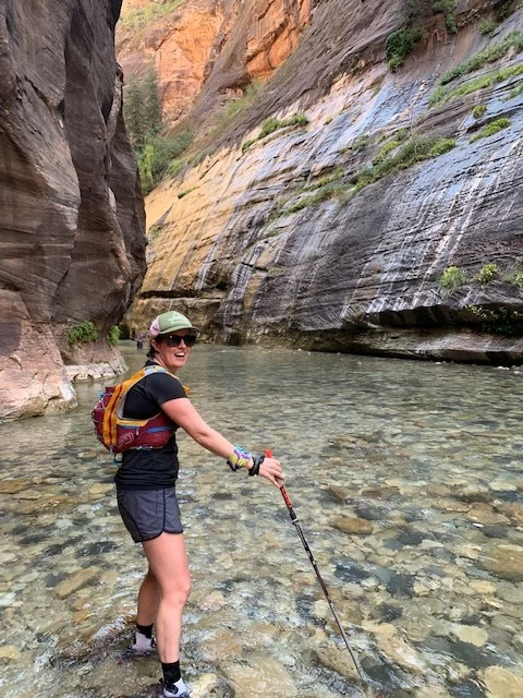 Running The Narrows in Zion National Park