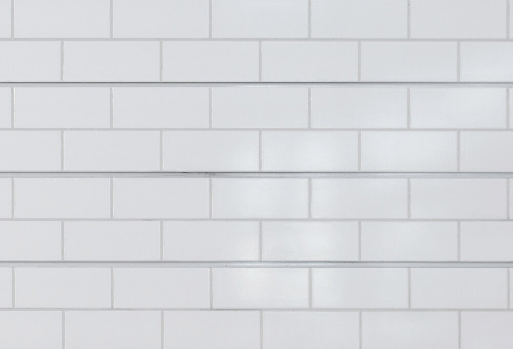 3d Textured Slatwall Subway Tile, White Subway Tiles With Black Grout