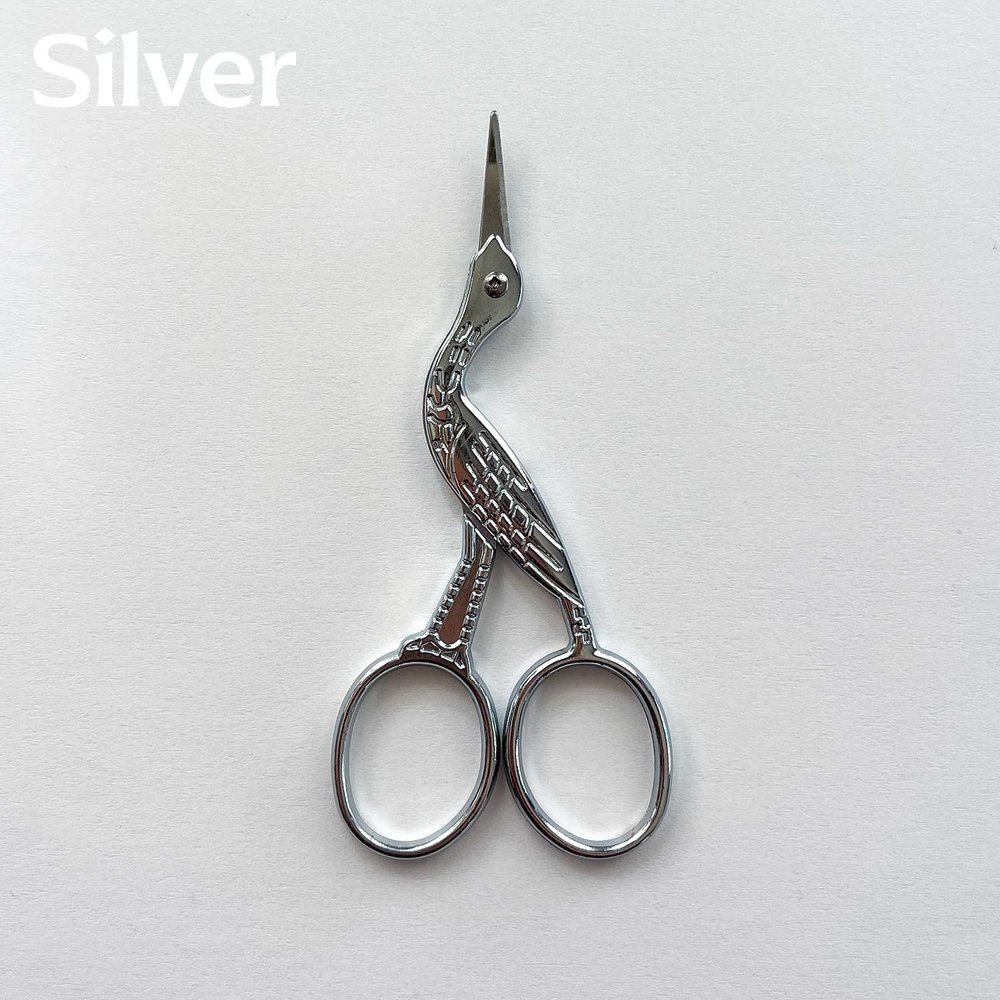 Curved Stork Scissors — Flourishing Fibers - Embroidery & Notions Like No  Other