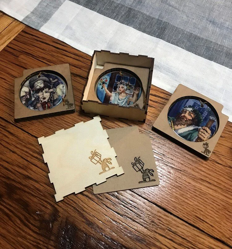 Ornament Gift Box Open