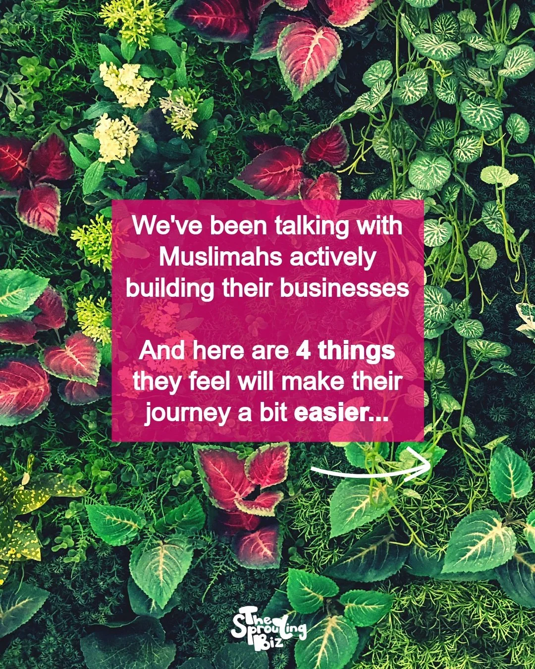 🌱 The survey says...&thinsp;
&thinsp;
✅ Community&thinsp;
✅ Actionable Resources&thinsp;
✅ Networking&thinsp;
✅ Advice&thinsp;
&thinsp;
Are 𝐡𝐢𝐠𝐡 on the list for what Muslimahs in Biz are looking for + what The Sprouting Biz is actively building: