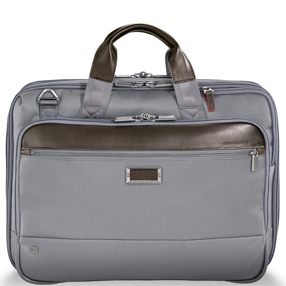 Briggs & Riley @work Medium Expandable Brief KB425X Gray